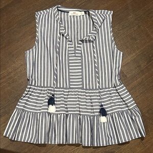 Vineyard Vines Blue and White Striped Blouse